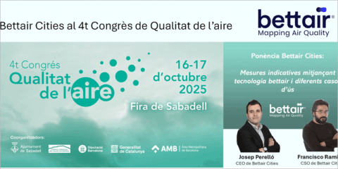 Bettair Cities impulsa la innovación en el 4º Congreso de Calidad del Aire en Sabadell