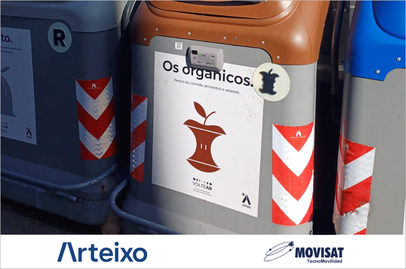MOVISAT, partner tecnológico de Arteixo en su programa de cierre de contenedores orgánicos