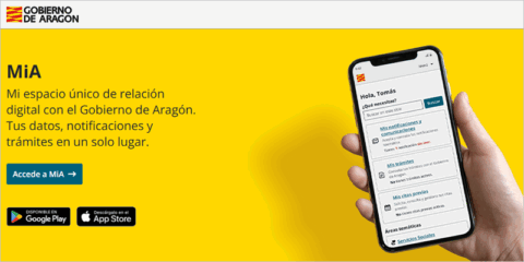 La aplicación MiA unifica los servicios digitales desarrollados en los últimos años en Aragón