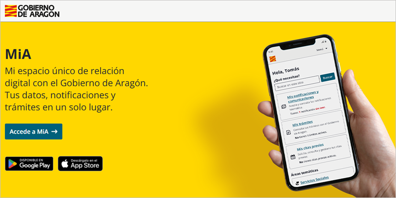 La aplicación MiA permite llevar la tarjeta sanitaria en el móvil y unifica trámites, notificaciones y credenciales digitales en una sola plataforma