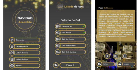 La app ‘Navidad Accesible’ permite recorrer el alumbrado navideño de Madrid de una manera inclusiva