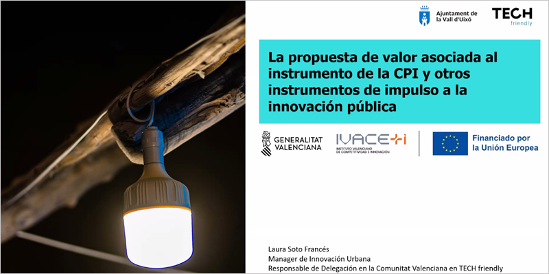 sesiones formativas dirigidas a responsables políticos y personal técnico con el objetivo de avanzar en la implantación de la Compra Pública de Innovación