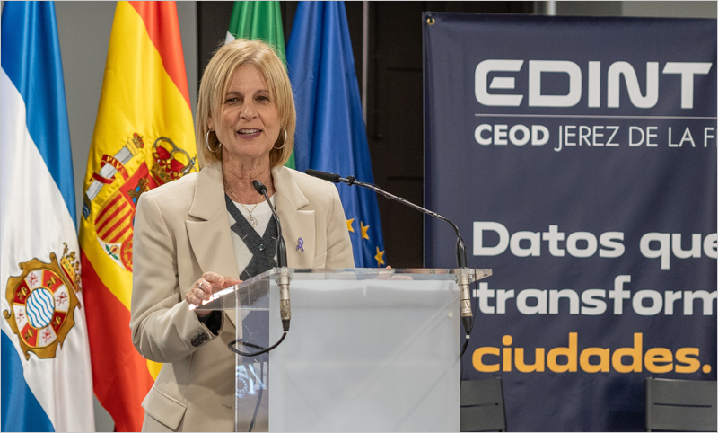 María José García-Pelayo, alcaldesa de Jerez de la Frontera y presidenta de la FEMP.