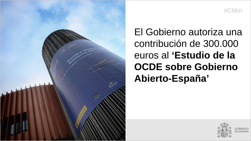 España contribuirá con la OCDE para la realización del estudio Gobierno Abierto-España