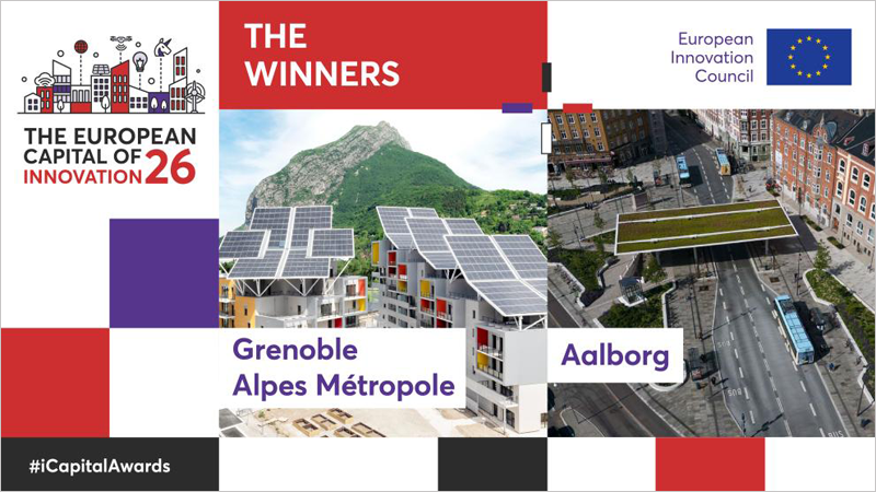 Grenoble Alpes Métropole y Aalborg han sido las ciudades ganadoras de los Premios Capital Europea de la Innovación 2026.