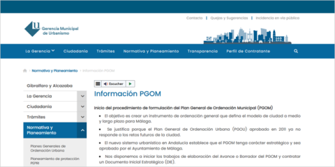 El nuevo Plan General de Ordenación de Málaga priorizará la sostenibilidad y la movilidad
