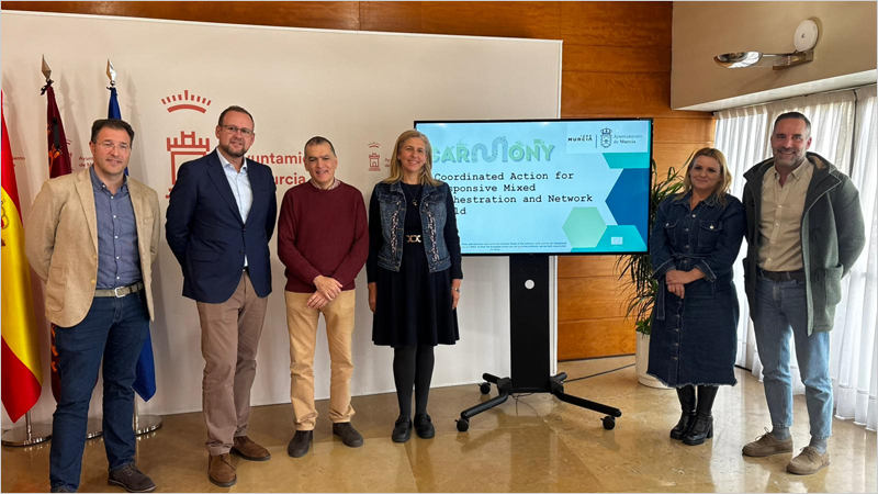 La ciudad de Murcia se convierte en piloto del proyecto Carmony para desarrollar y validar soluciones de gestión urbana