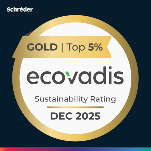 Schréder obtiene la calificación EcoVadis Oro por cuarto año consecutivo por sus esfuerzos en sostenibilidad