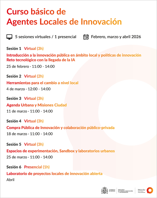 La Red Innpulso lanza un curso para fortalecer las capacidades en innovación pública de los ALI