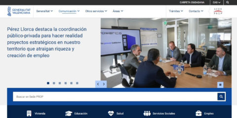 La Generalitat Valenciana renueva su web para mejorar la accesibilidad y la relación con la ciudadanía