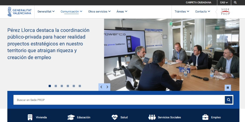 web de generalitat Valenciana