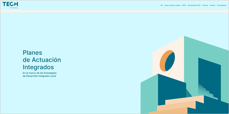 Actualizada la web de TECH friendly dedicada a los Planes de Actuación Integrados (PAI)