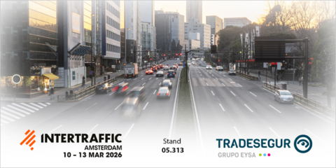 Tradesegur presenta sus novedades en Intertraffic Ámsterdam 2026 para transformar la movilidad