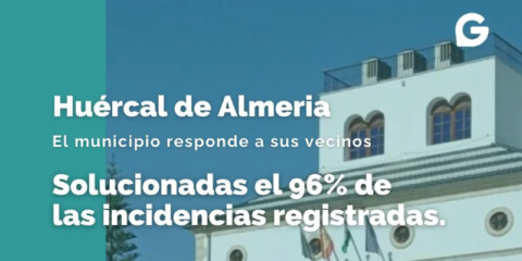 El Ayuntamiento de Húercal de Almería resuelve el 96% de las incidencias de sus vecinos en 2025