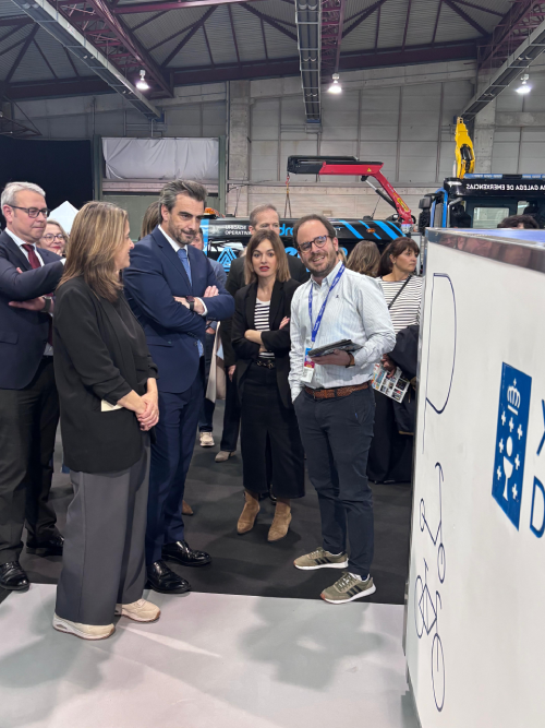 visita del conselleiro de Presidencia, Xustiza y Deportes de la Xunta de Galicia, Diego Calvo Pouso