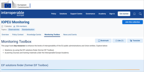 La Caja de Herramientas de Monitorización de IOPEU reúne recursos para las administraciones