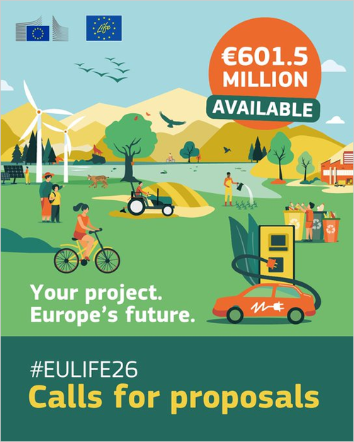 Abierta las convocatoria de 2026 del programa LIFE para proyectos de medio ambiente y clima