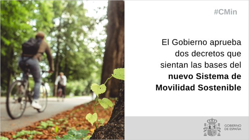 Luz verde a dos decretos sobre las funciones el Foro Territorial de Movilidad Sostenible y del Consejo Superior