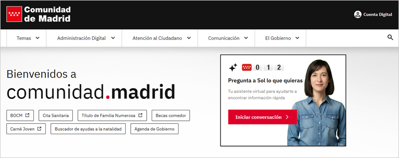 SOL, el nuevo avatar con inteligencia artificial para agilizar la atención ciudadana en Madrid