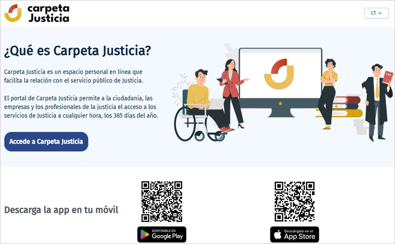 La plataforma digital Carpeta Justicia se pone en marcha en Galicia para facilitar trámites judiciales