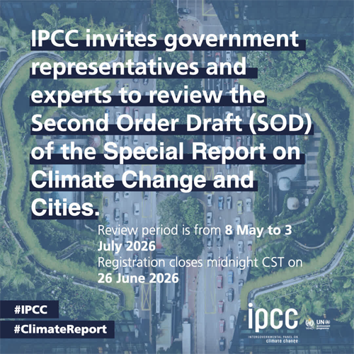 El IPCC solicita comentarios sobre el segundo borrador de su informe sobre cambio climático y ciudades