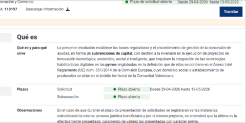 Ayudas para acelerar la transformación digital del tejido empresarial valenciano