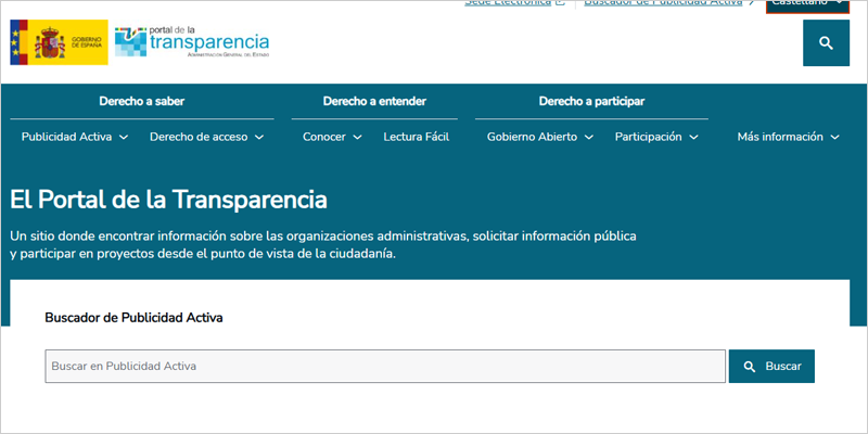 Nuevo Portal de la Transparencia de la Administración General del Estado centrado en los derechos ciudadanos