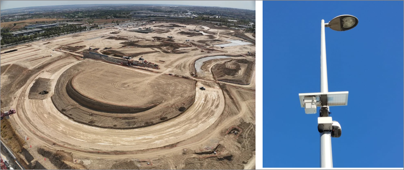 obras del futuro circuito urbano de Fórmula 1 de Madrid