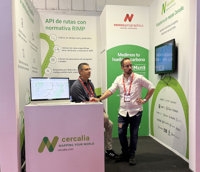 Nexus Geographics ha presentado en el principal encuentro europeo de logística las capacidades de Cercalia para operadores de transporte.