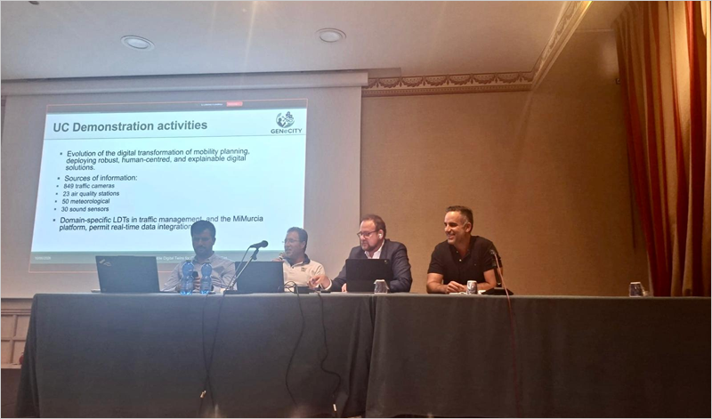El proyecto europeo GENeCITY impulsará el gemelo digital de Murcia para mejorar la planificación urbana