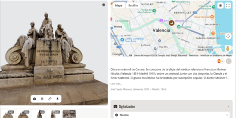 El proyecto E-Place Heritage permite consultar en el móvil monumentos de Valencia con realidad aumentada