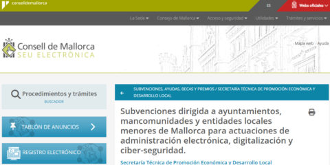 Ayudas para administración electrónica, digitalización y ciberseguridad en Mallorca