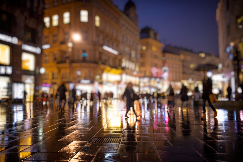 ciudad iluminada