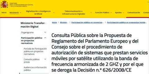 Nueva consulta pública sobre la reserva de espectro satelital para operadores europeos