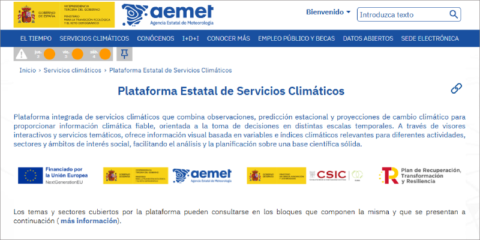 Nueva plataforma de consulta y análisis de información climática visual, interactiva y accesible