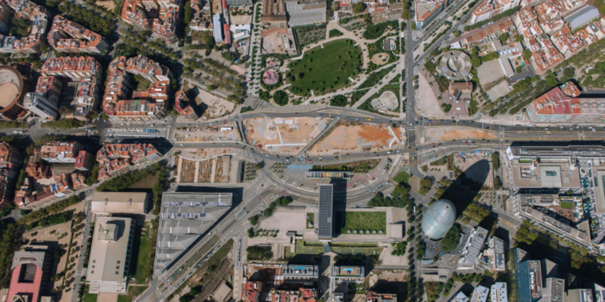Imagen vista aérea Barcelona.