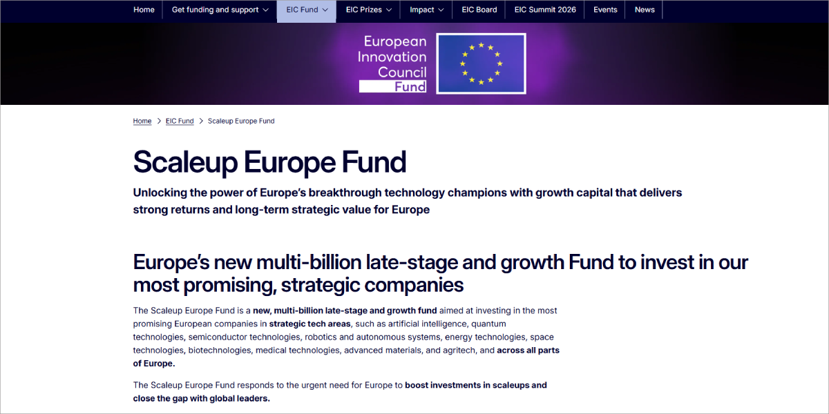 Scaleup Europe Fund