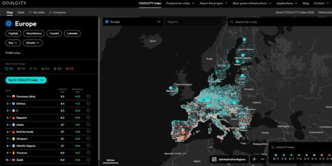 Una nueva plataforma evalúa el potencial de adaptación climática de más de 11.000 ciudades de la UE
