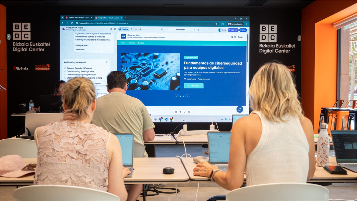 Talleres de capacitación tecnológica en Bizkaia sobre inteligencia artificial, programación y fabricación digital.