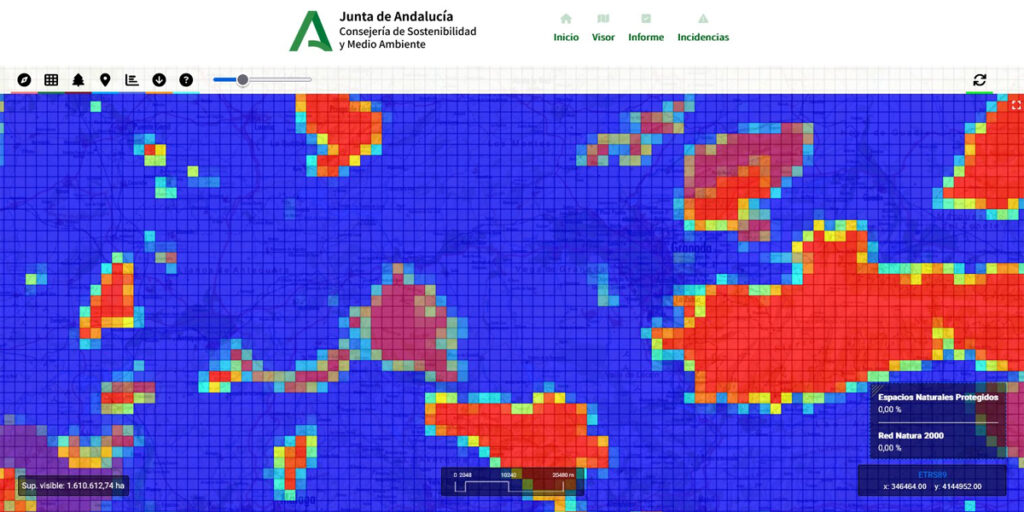 REDIAM facilita el acceso a información ambiental y forestal de Andalucía con los visores INDIFO e INDICA.