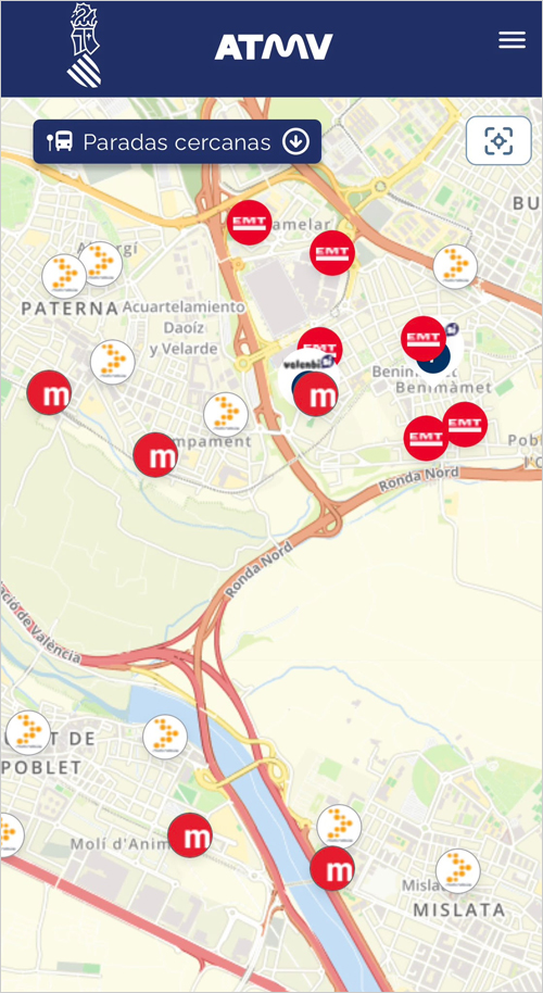 La nueva aplicación GVA SUMA-T unifica la información del transporte público metropolitano de Valencia