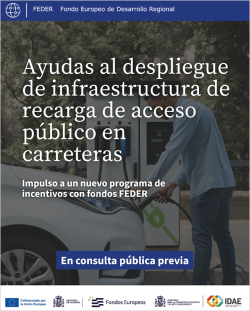 Un nuevo programa de ayudas para impulsar la infraestructura de recarga eléctrica sale a consulta pública