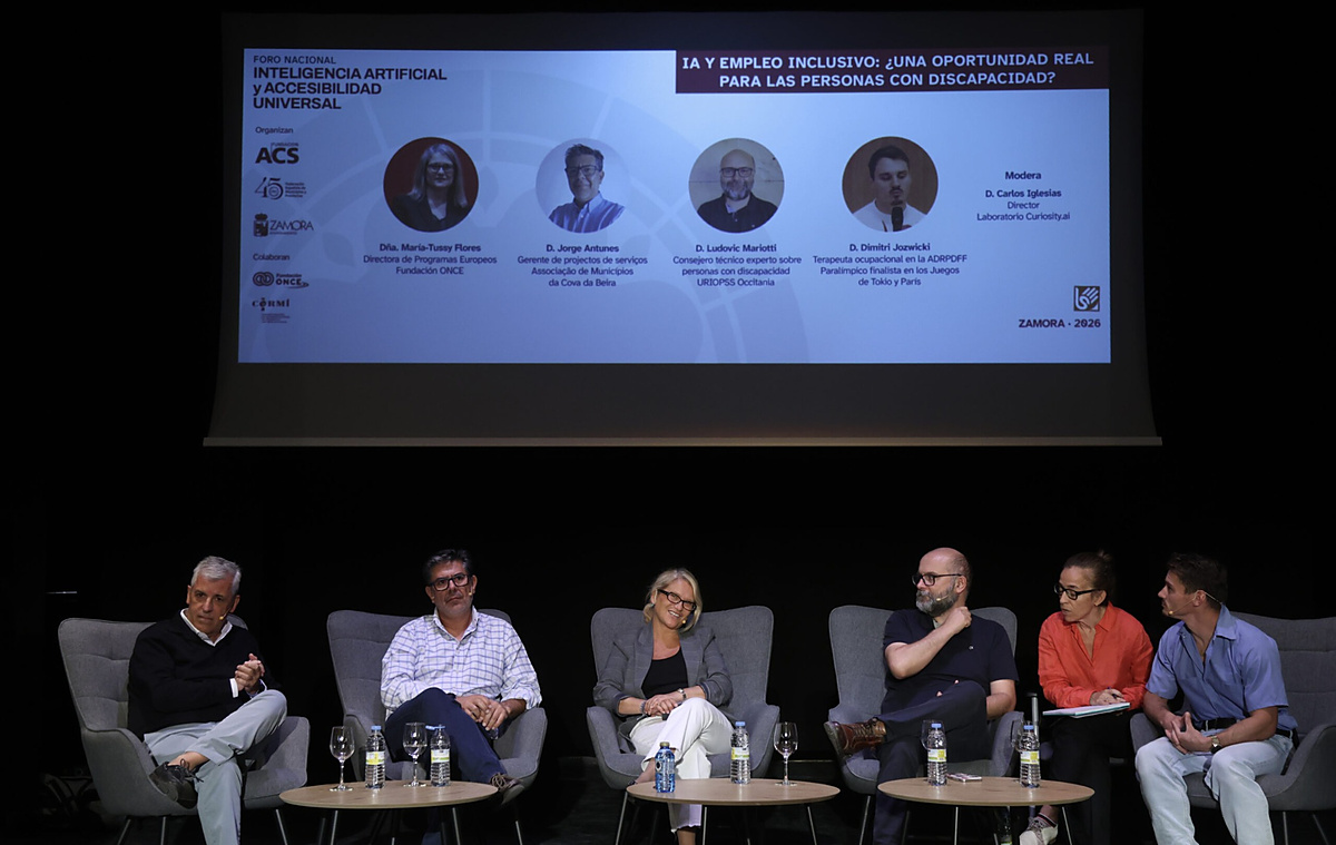 Imagen del proyecto europeo IncluVIA sobre inteligencia artificial, accesibilidad y empleo para personas con discapacidad