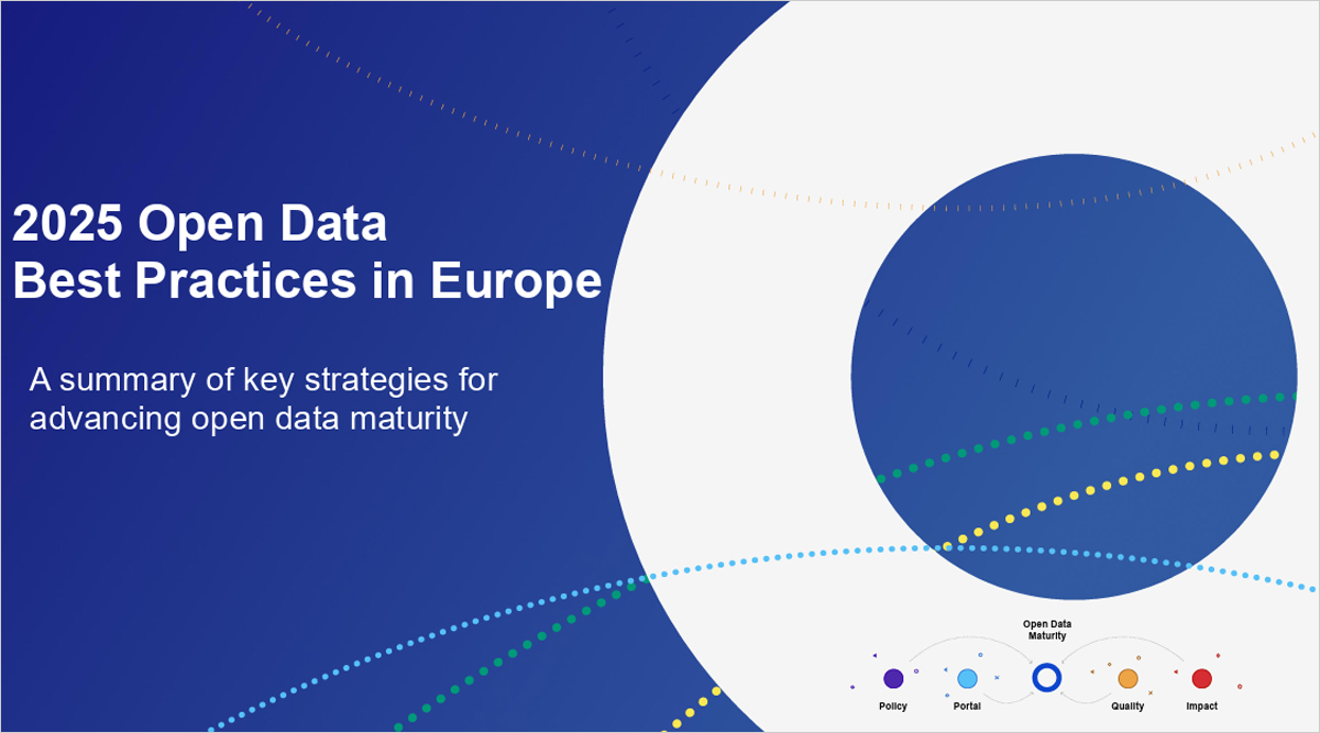 Un informe europeo destaca las buenas prácticas de España en las cuatro dimensiones de los datos abiertos