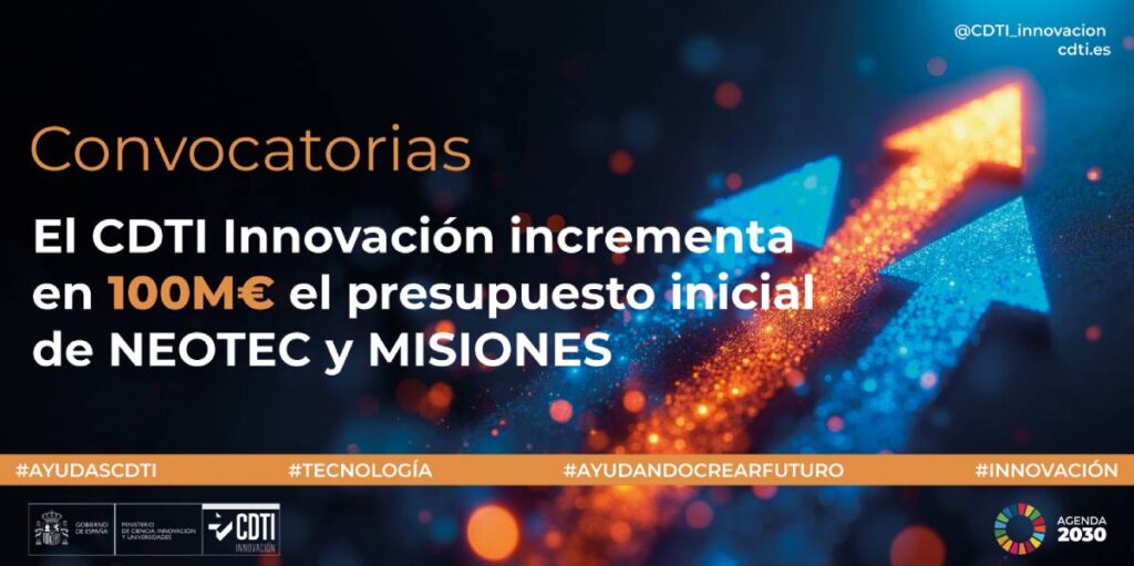 Los programas Neotec y Misiones Ciencia e Innovación 2026 aumentan fondos para proyectos duales de seguridad y defensa.