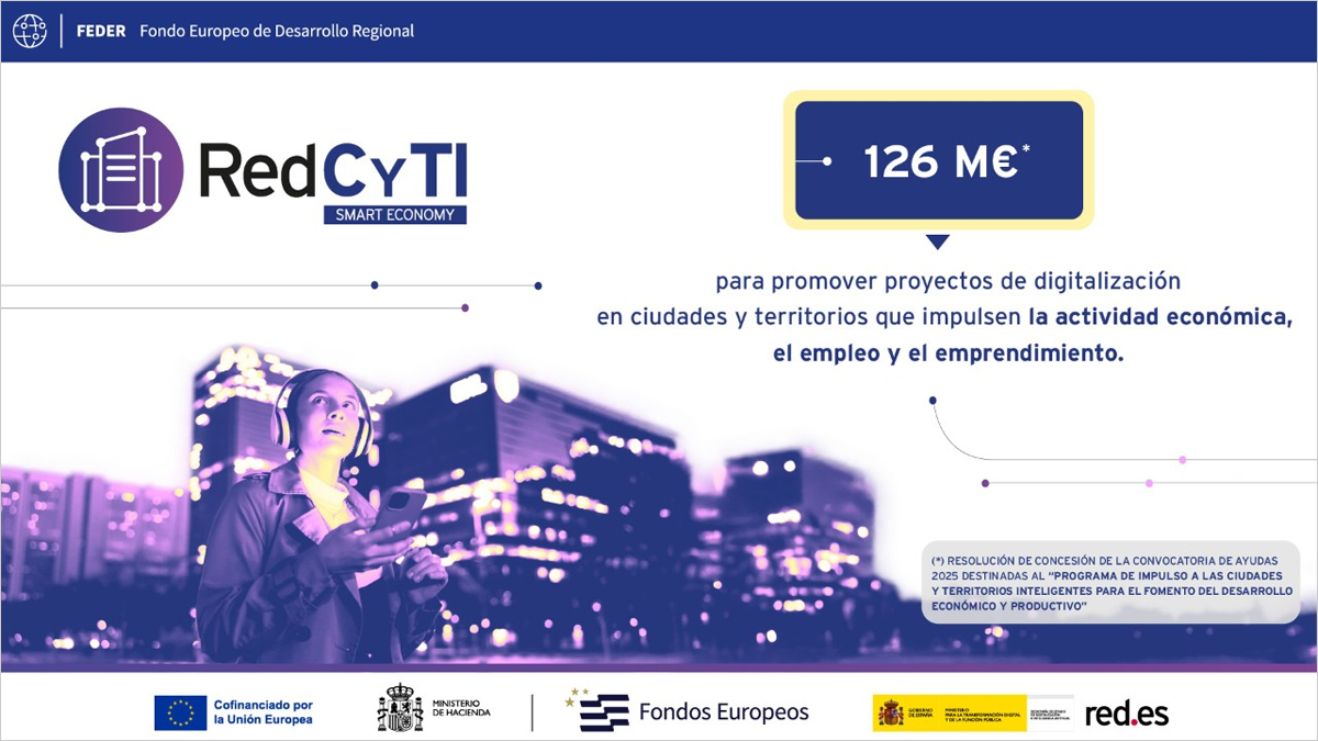 RedCyTI movilizará más de 126 millones de euros para impulsar ciudades y territorios inteligentes