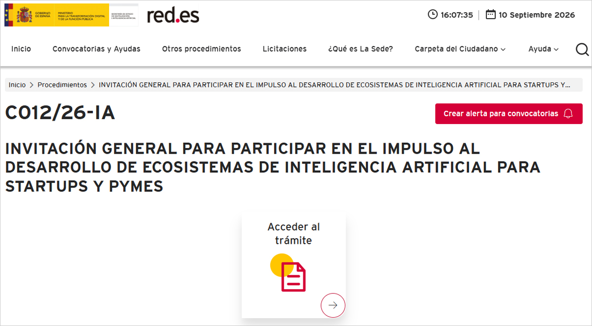 Red.es lanza una iniciativa de hasta 40 millones para impulsar modelos de inteligencia artificial para pymes y startups
