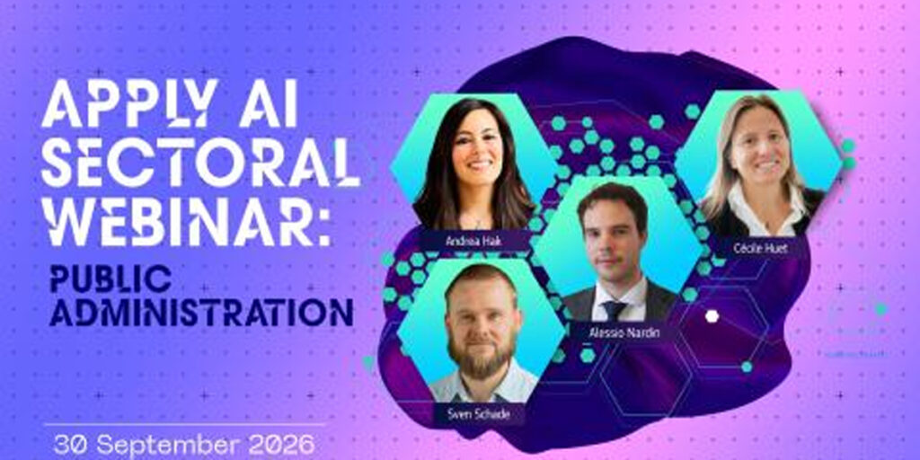 Un webinar europeo abordará las oportunidades y retos de adoptar la IA en las administraciones públicas