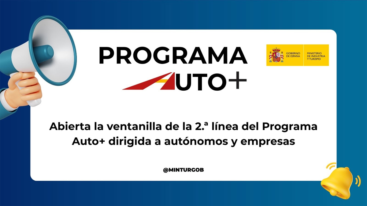 Abiertas las ayudas del Programa Auto+ para que autónomos y empresas adquieran vehículos eléctricos y electrificados