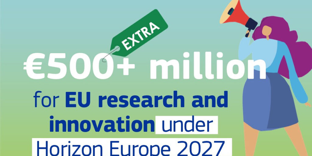 Horizonte Europa suma 500 millones para nuevas iniciativas de investigación e innovación en 2026 y 2027